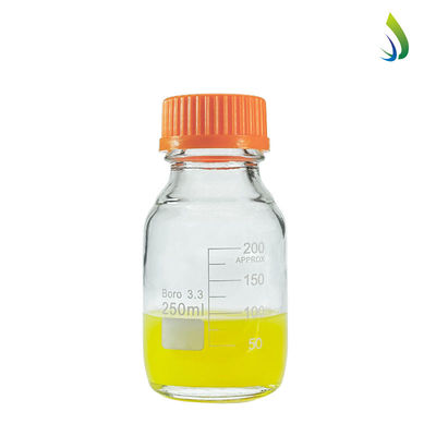Laboratorium yang dapat disesuaikan 250ml Botol Reagen Lapisan Bottom Kuning Screw Glass Media Storage
