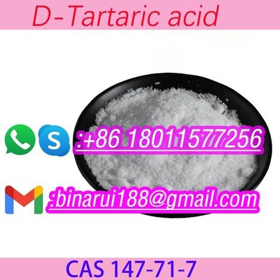 D-Tartaric Acid CAS 147-71-7 (2S,3S) -Tartaric Acid Fine Chemical Intermediates Food Grade