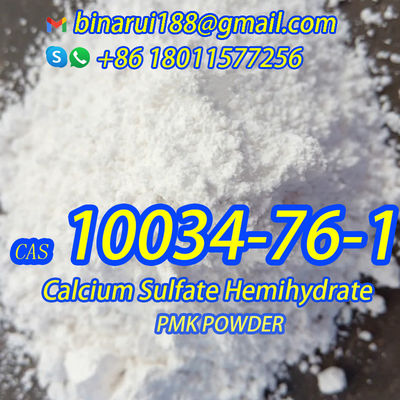CAS 10034-76-1 Kalsium Sulfat Hemihidrat Bahan kimia aditif makanan H2CaO5S Gipsum kering