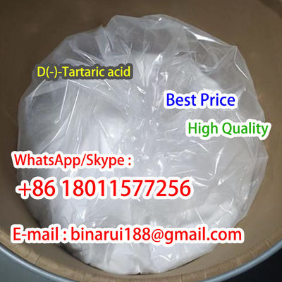 Cas 147-71-7 D-Tartaric acid C4H6O6 Asam tartaric aditif makanan