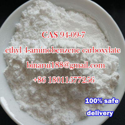 Benzokain Kristal Putih / Americaine CAS 94-09-7 99% Kemurnian Perantara Farmasi