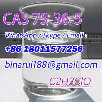 Acetyl Chloride Cairan Berasap Transparan Tanpa Warna / 1-Chloroethanone CAS 75-36-5
